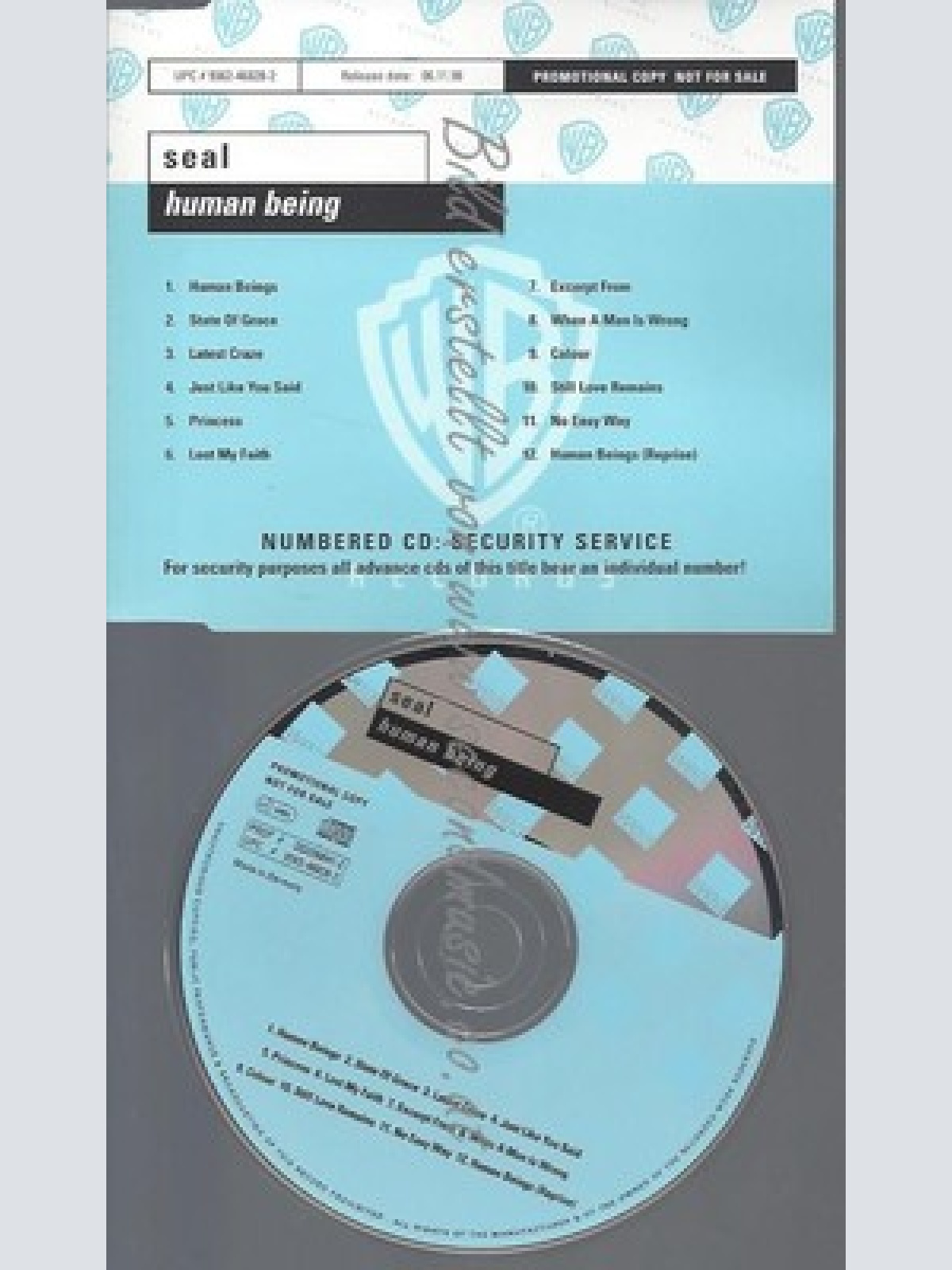 CD--PROMO--SEAL--HUMAN BEING--12 TRACKS