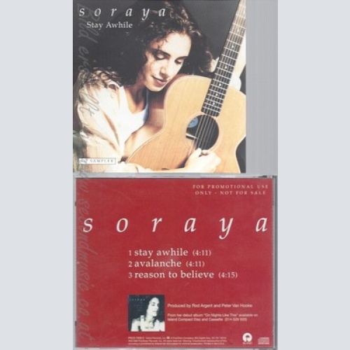 CD--SORAYA--STAY AWHILE--PROMO