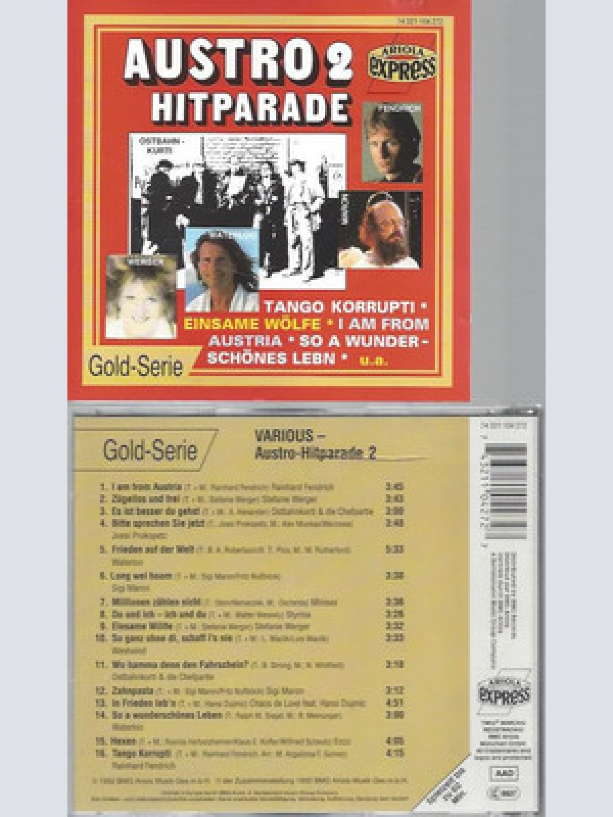 CD-- AUSTRO HITPARADE 2--OSTBAHN KURTI--MARON-VARIOUS