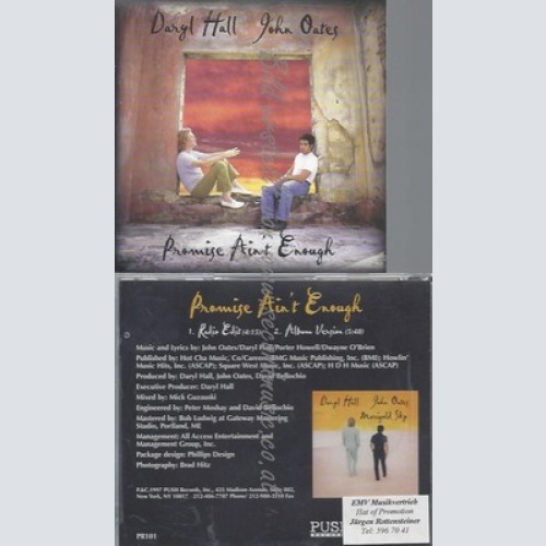 CD--PROMO--DARYL HALL & JOHN OATES--PROMISE AIN'T ENOUGH