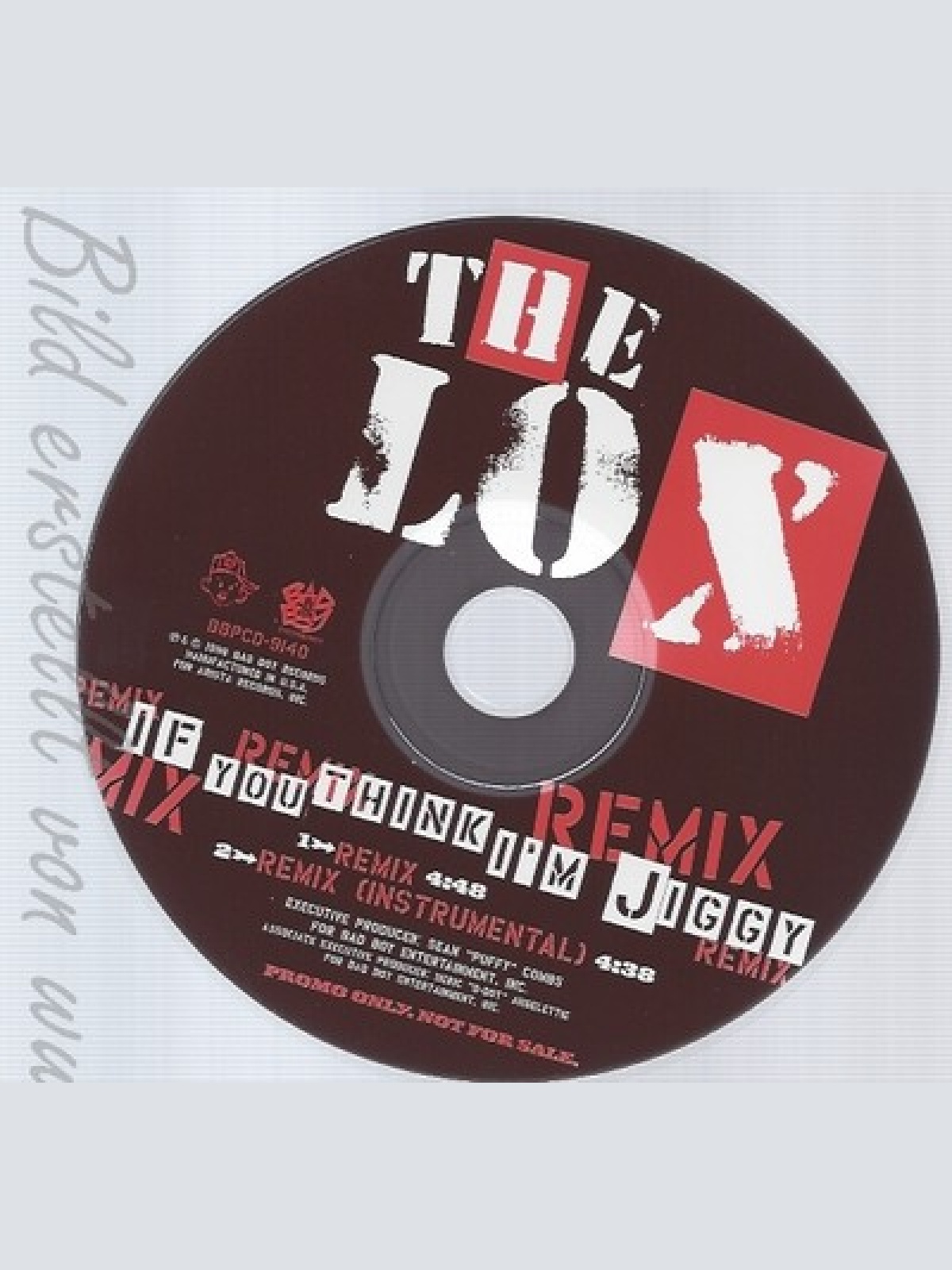 CD--THE LOX --IF YOU THINK I'M JIGGY--PROMO--OHNE COVER
