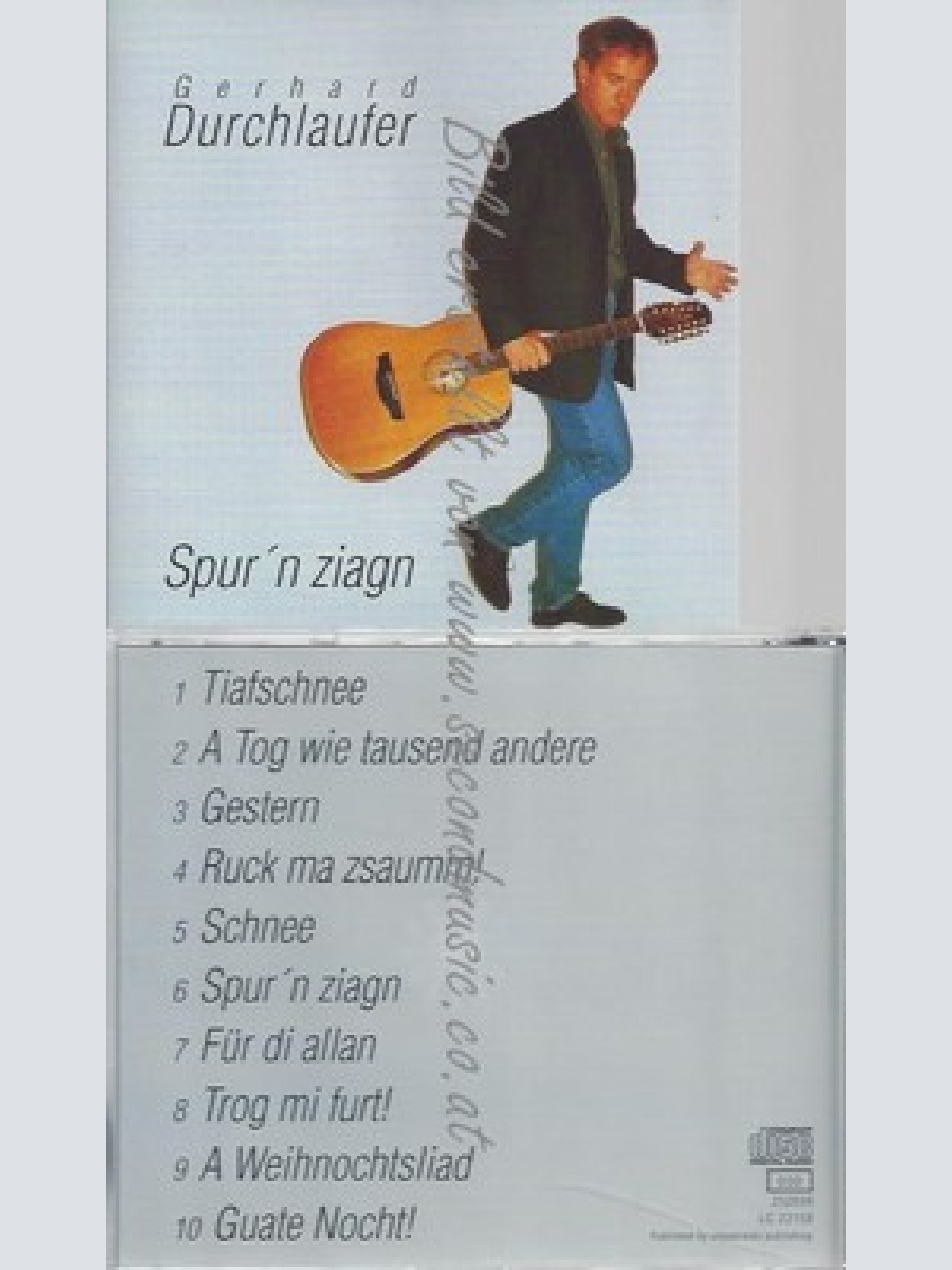 CD--GERHARD DURCHLAUFER--SPURN ZIAGN--