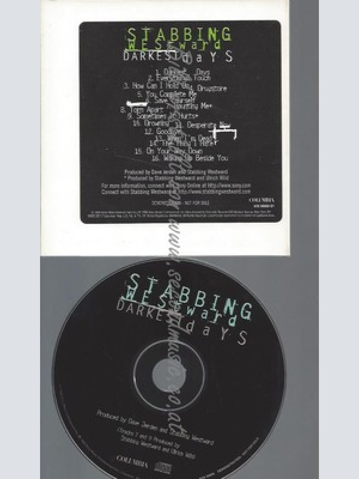 CD--PROMO--STABBING WESTWARDS--DARKEST DAYS