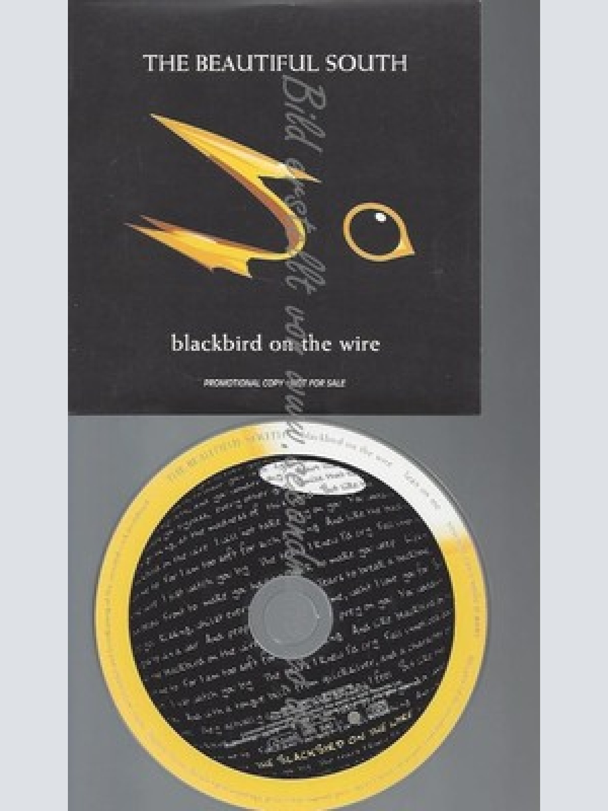 CD--PROMO--THE BEAUTIFUL SOUTH--BLCKBIRD ON THE WIRE--2 TRACKS