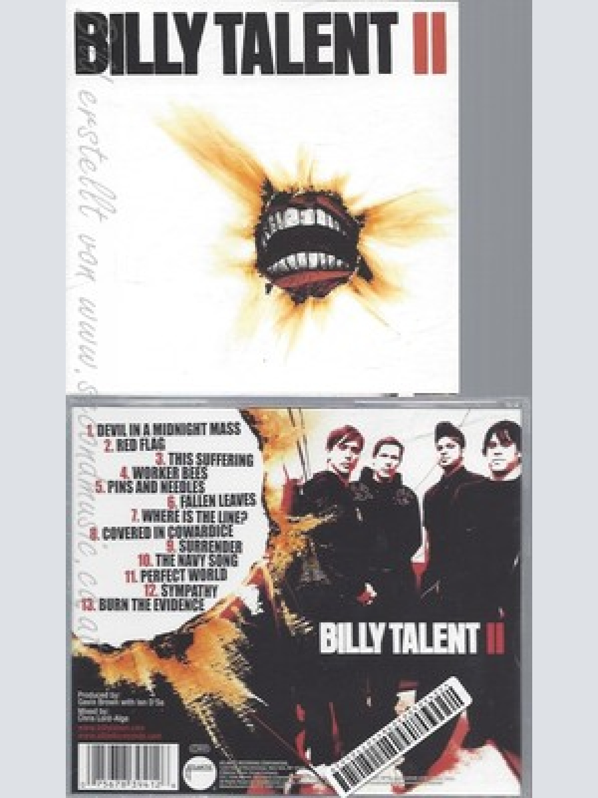 CD--BILLY TALENT -- -- BILLY TALENT II