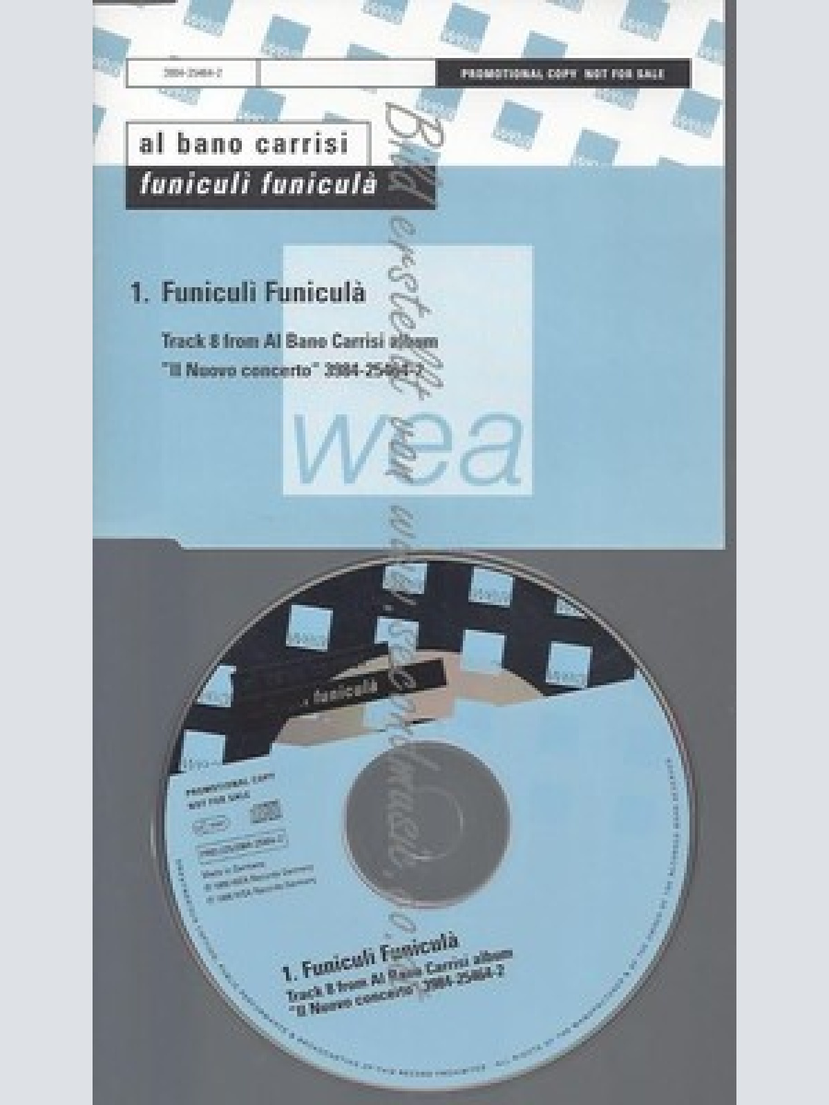 CD--PROMO--AL BANO CARRISI--FUNICULI FUNICULA