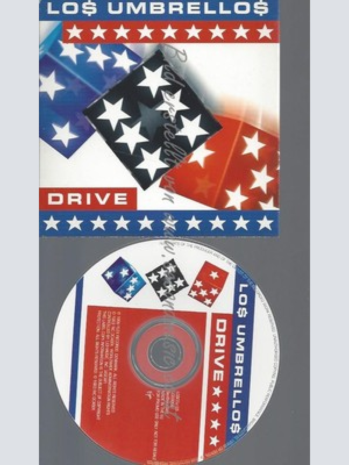 CD--PROMO--LOS UMBRELLOS--DRIVE--3 TRACKS