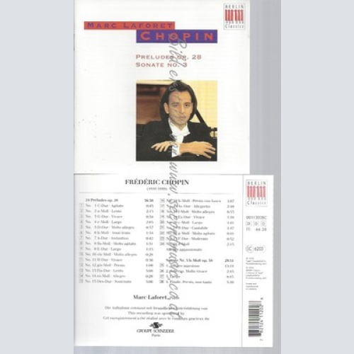 CD--SONATE 3 OP. 58 / MARC LAFORET UND FREDERIC CHOPIN -- -- -- PRELUDES OP. 28