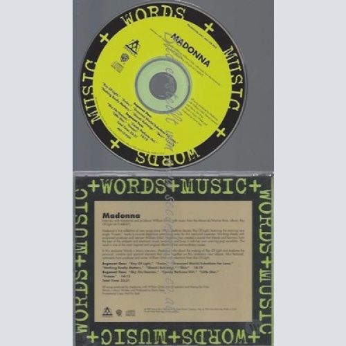 CD--PROMO--MADONNA--WORDS & MUSIC--