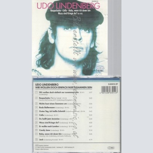 CD--UDO LINDENBERG -- WIR WOLLEN DOCH EINFACH NUR ZUSAMMEN SEIN