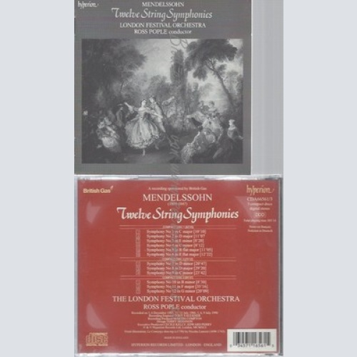 CD--POPLE, LFO UND FELIX MENDELSSOHN BARTHOLDY -2CD SET -- DIE SINFONIEN FÜR STR