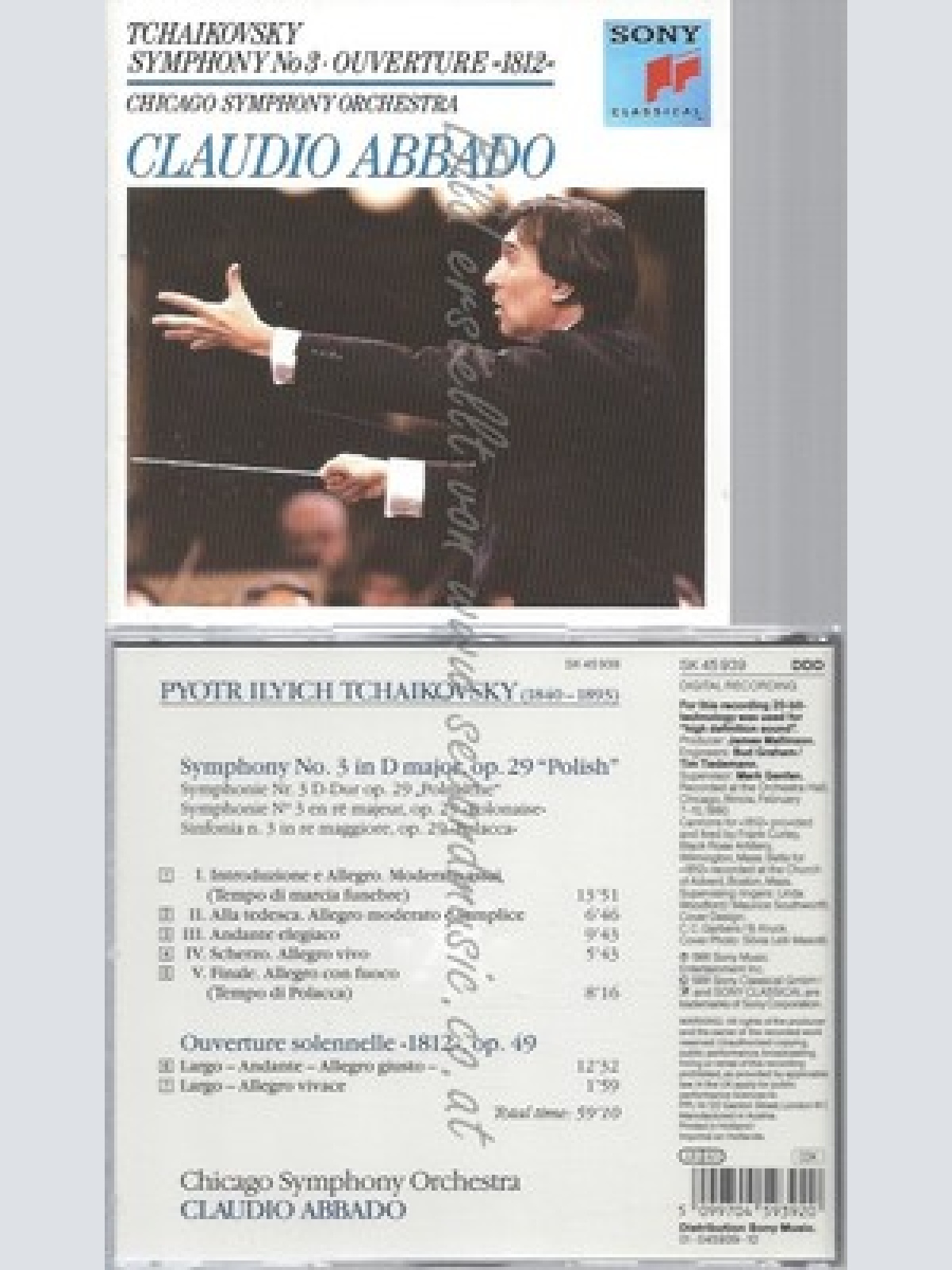 CD--812 OUVERTÜRE / C. ABBADO, CSO UND PETER ILJITSCH TSCHAIKOWSKY -- -- -- SINF