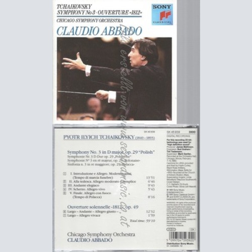 CD--812 OUVERTÜRE / C. ABBADO, CSO UND PETER ILJITSCH TSCHAIKOWSKY -- -- -- SINF