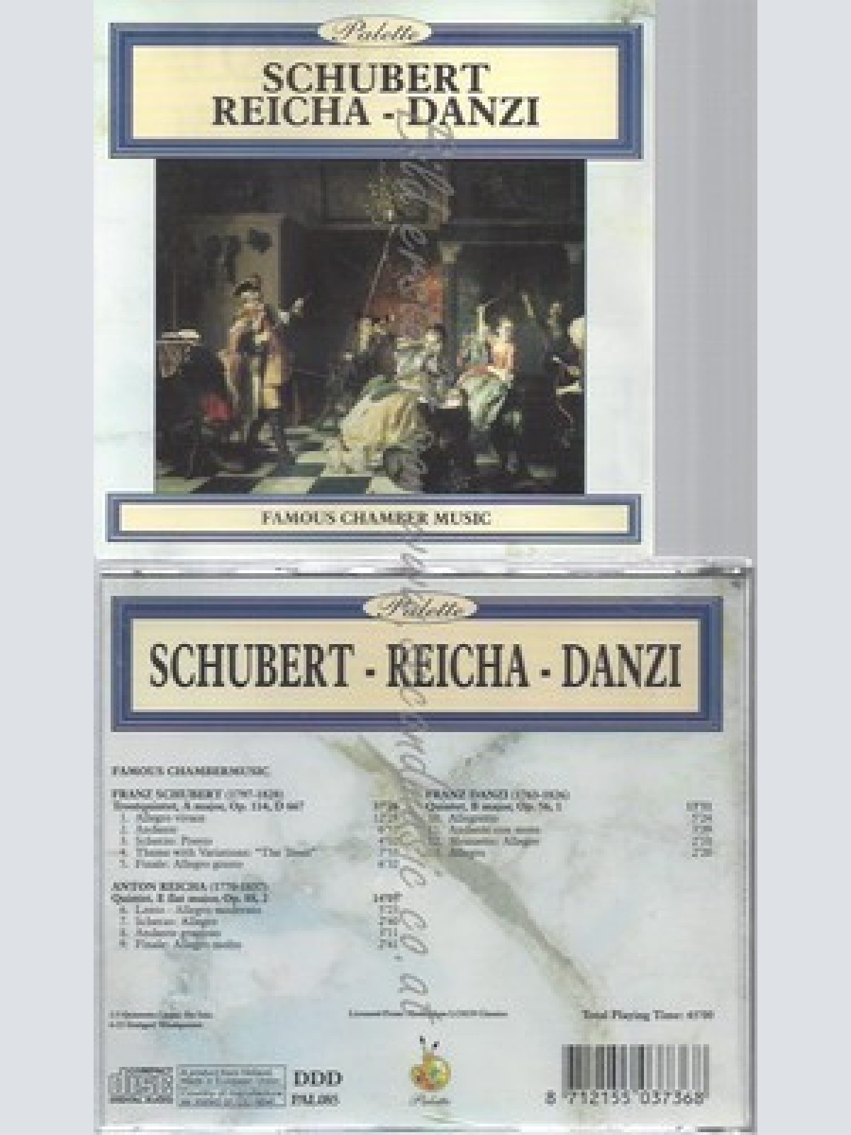 CD--SCHUBERT REICH DANZI -- -- FAMOUS CHAMBER MUSIC