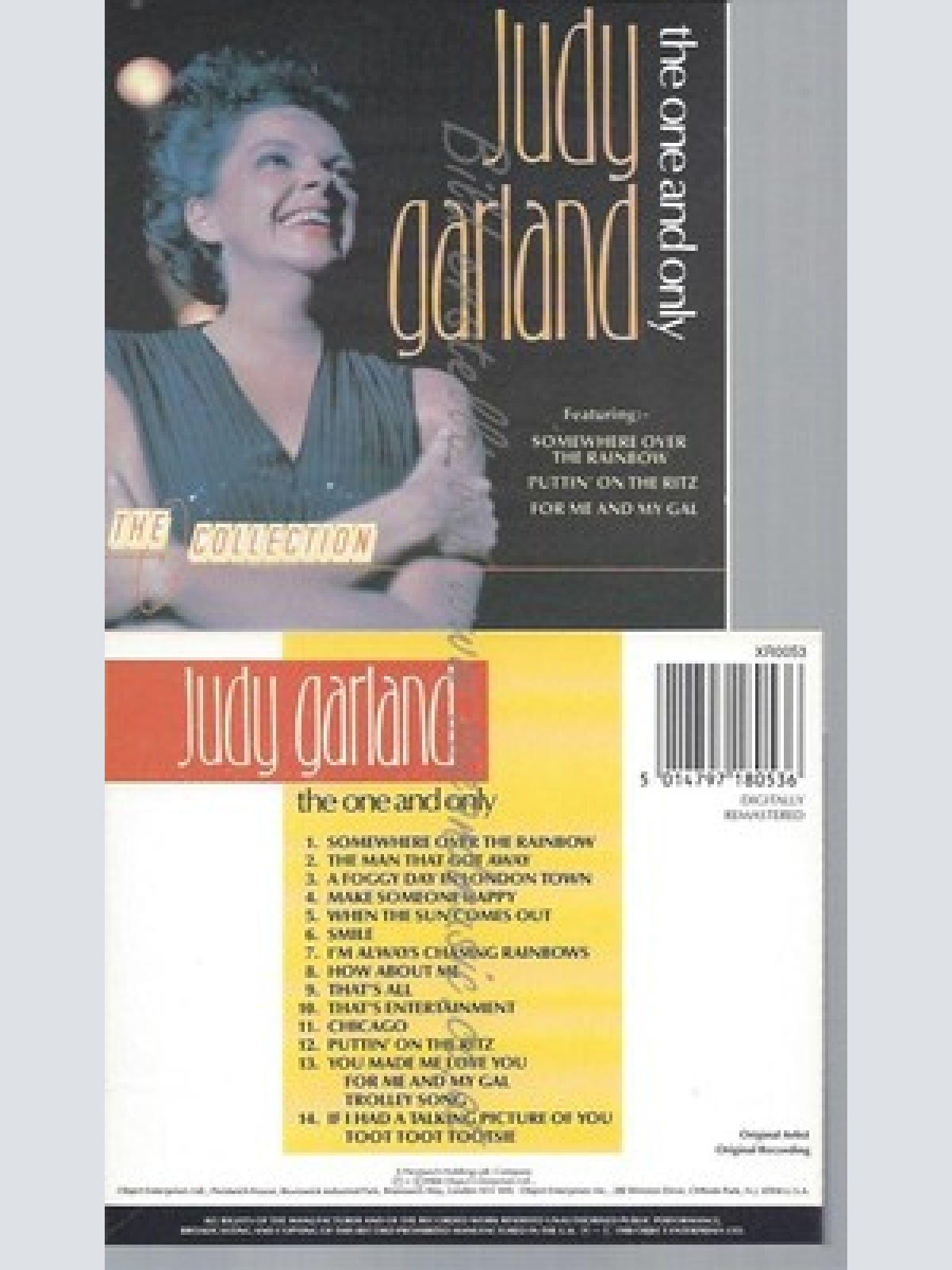 CD--JUDY GARLAND -- THE ONE AND ONLY --14 TRACKS-