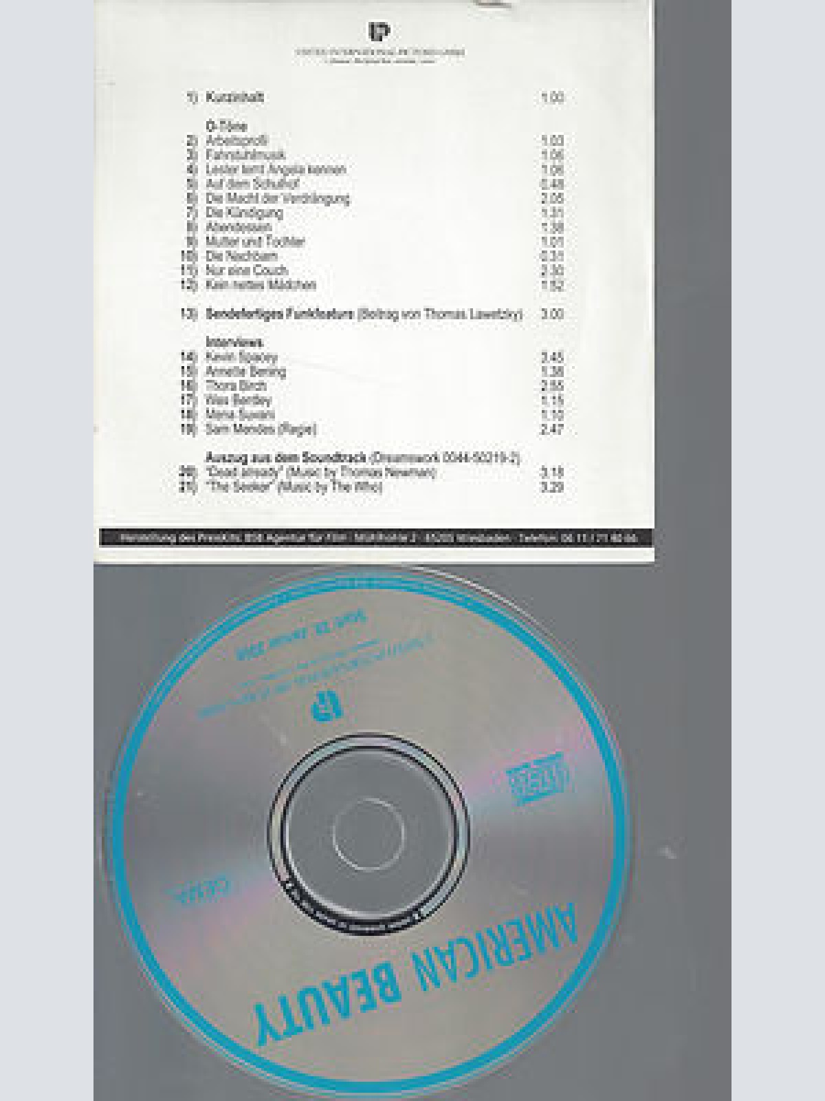 CD-PROMO APK-AMERICAN BEAUTY--THE WHO