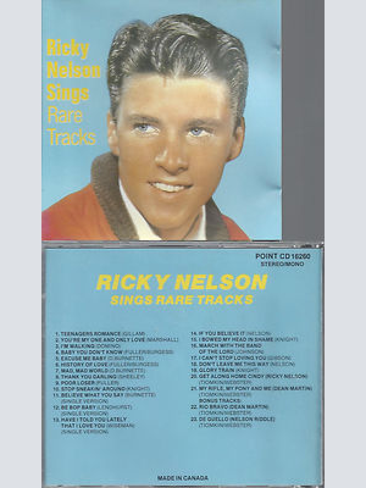 CD-RICKY NELSON SINGS RARE REACKS