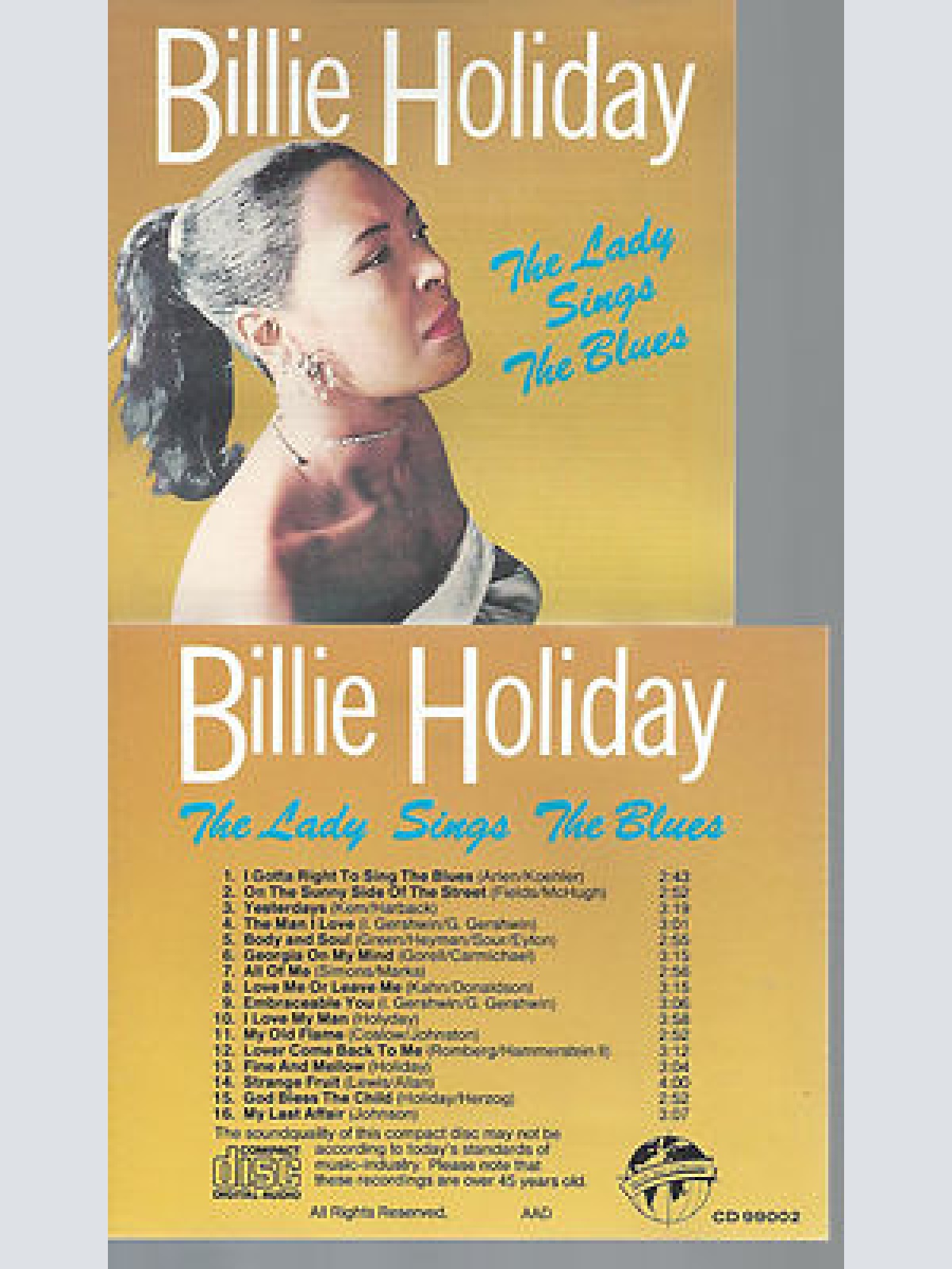 CD-BILLIE HOLIDAY THE LADY SINGS THE BLUES