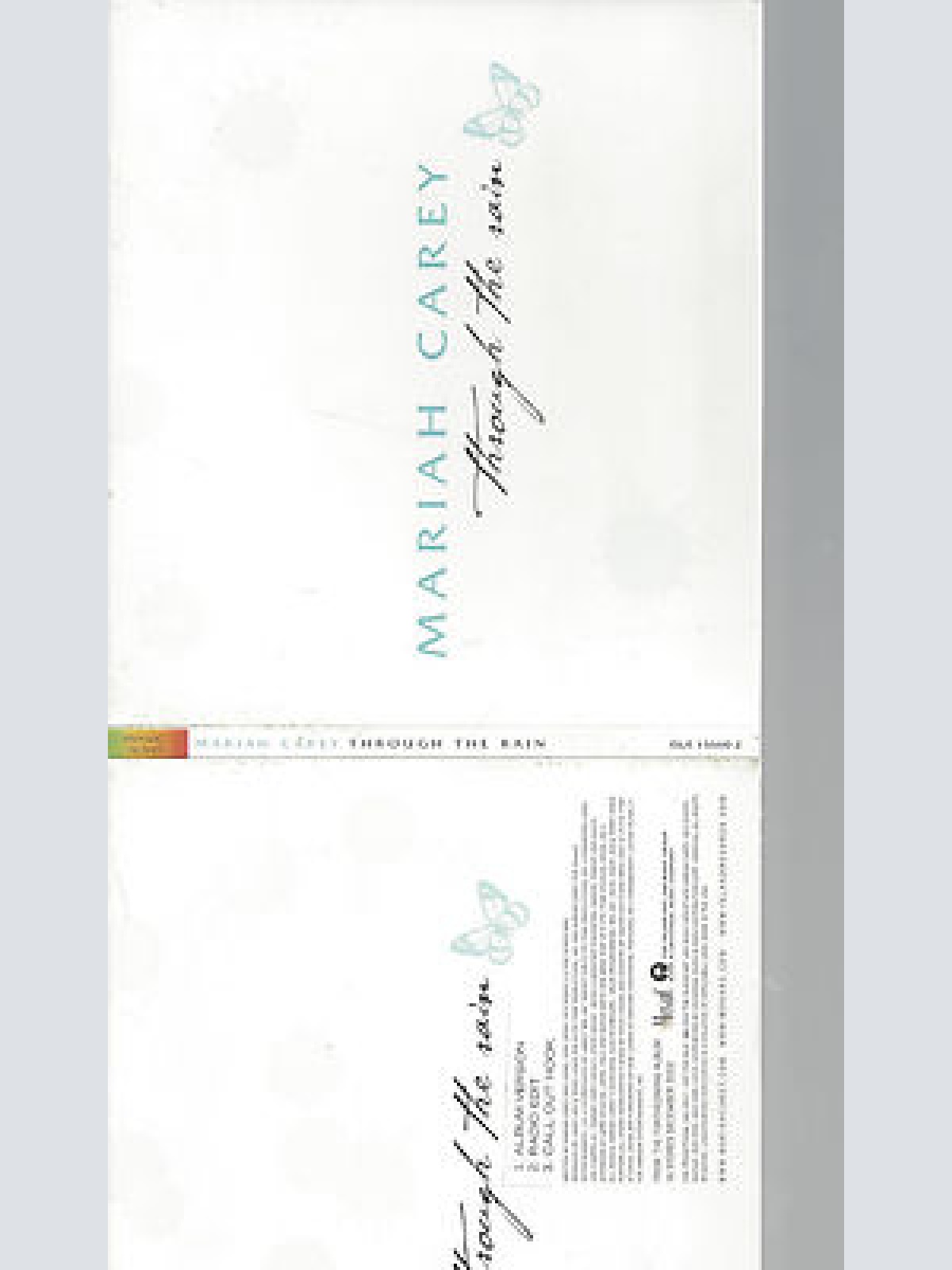CD--MARIAH CAREY THROUGH THE RAIN--DIGI--PROMO