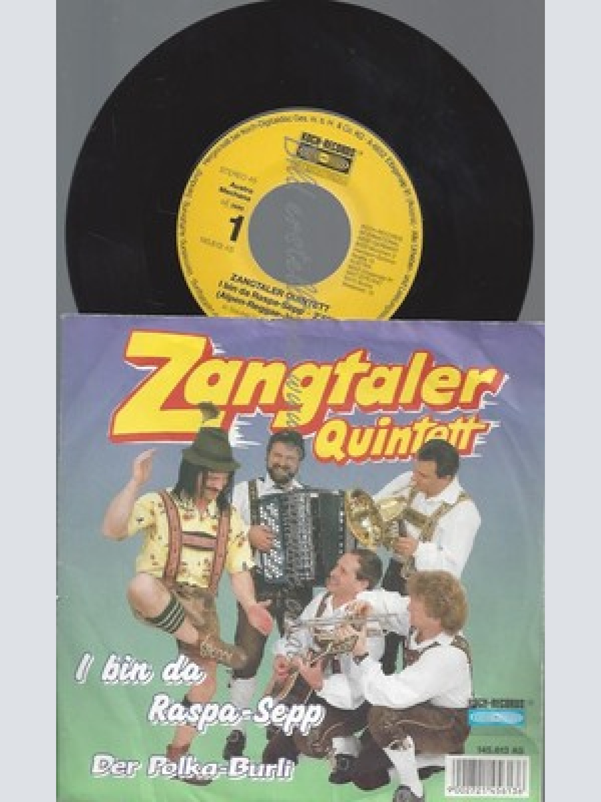 7"/ZANGTALER QUINTETT--I BIN DA RASPA SEPP
