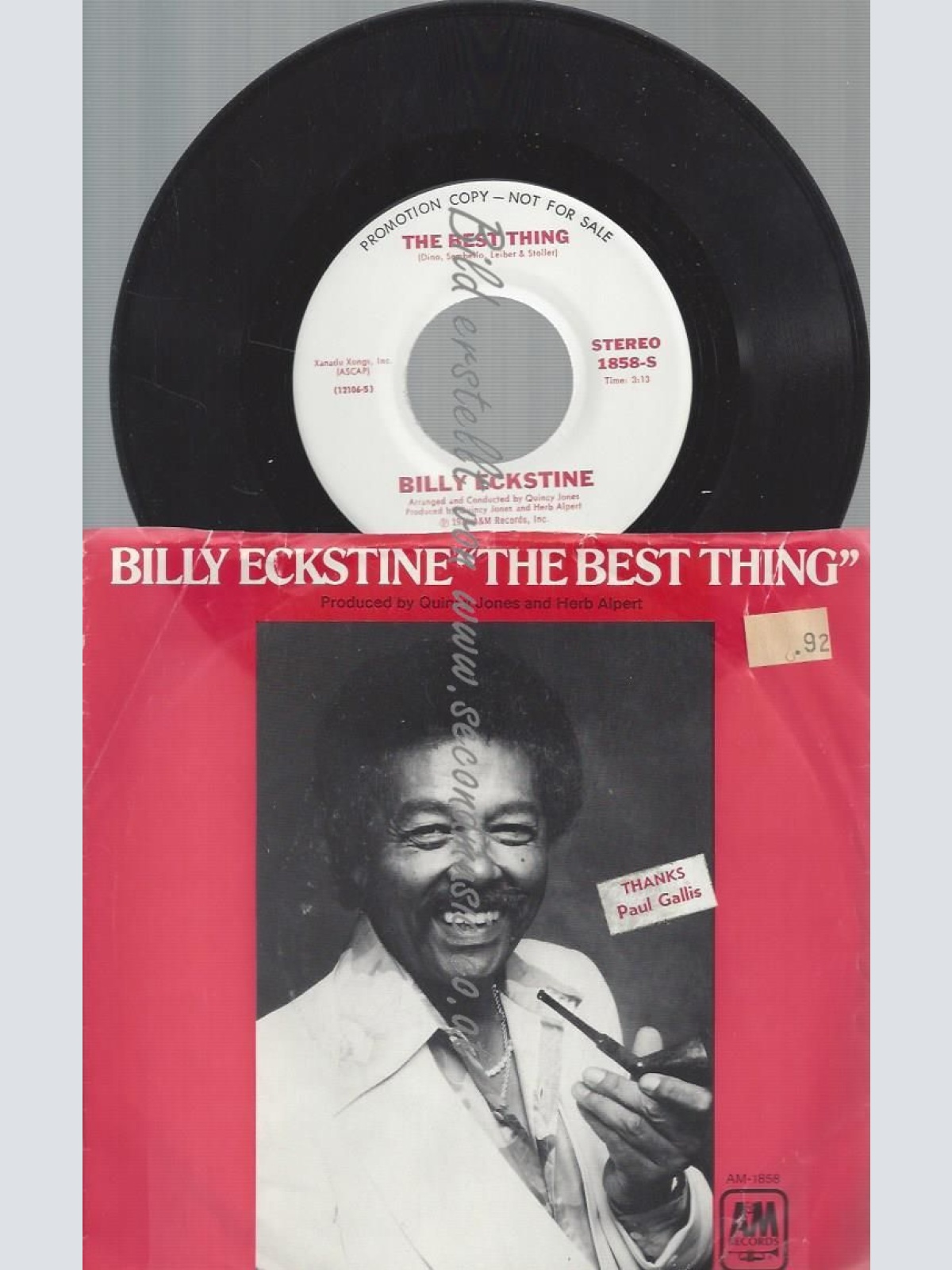 7"  Billy Eckstine  The Best Thing // PROMO