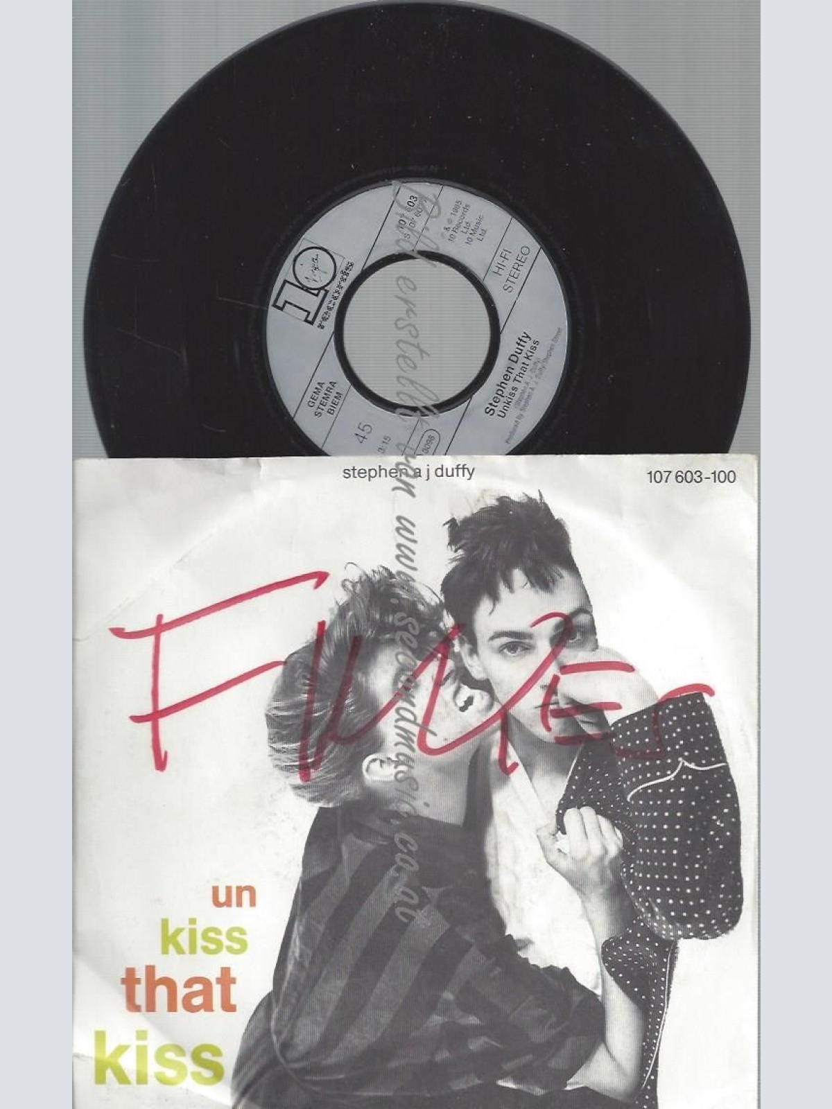 7"  Stephen A J Duffy – Un Kiss That Kiss