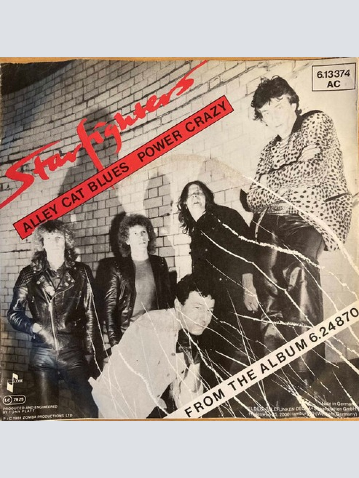 7", Single Starfighters - Alley Cat Blues / Power Crazy