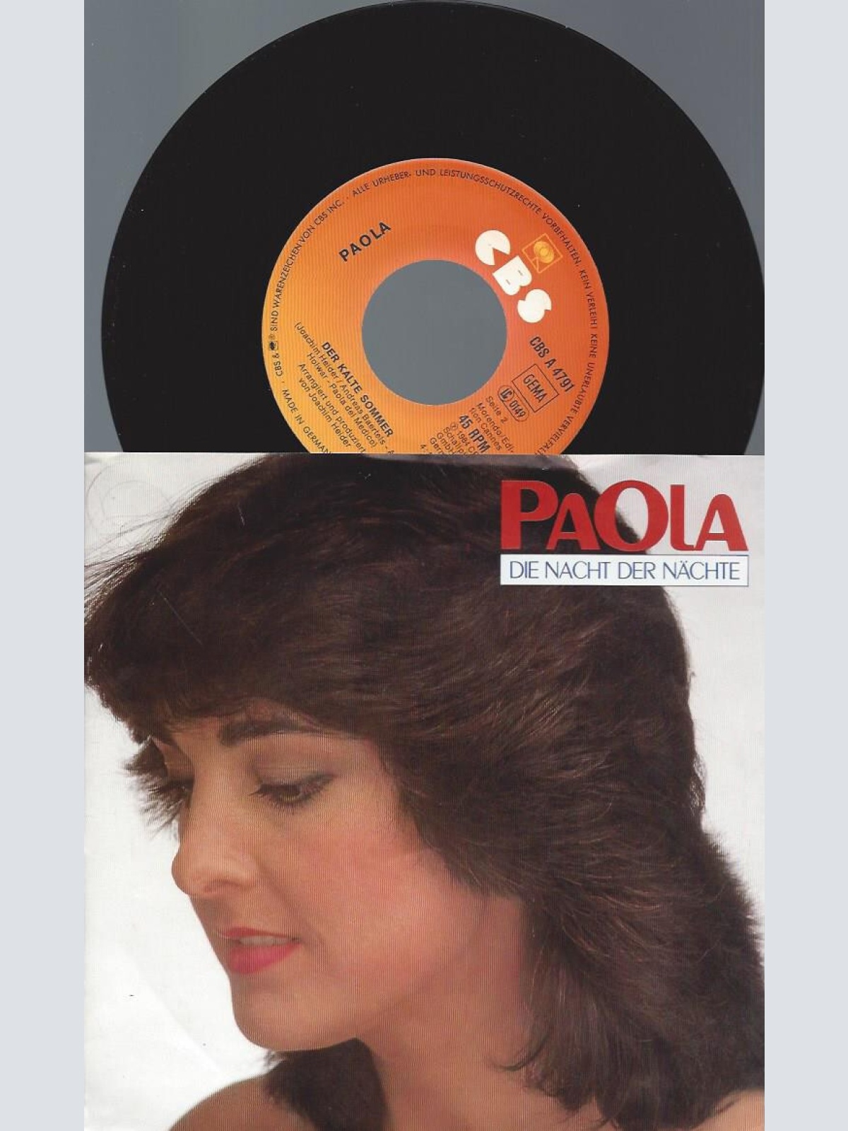7" Paola   – Die Nacht Der Nächte