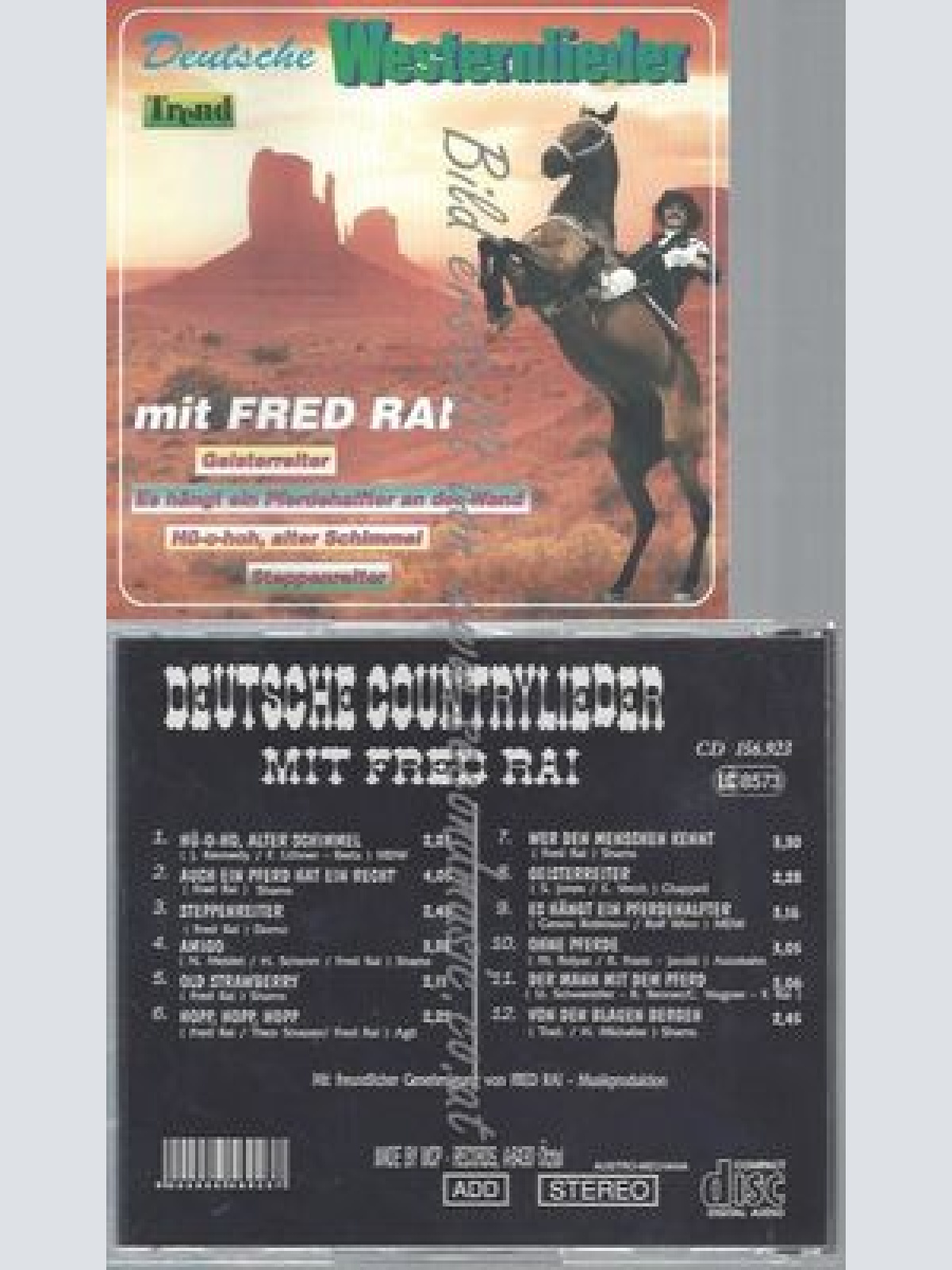 CD--DEUTSCHE COUNTRYLIEDER MIT FRED RAI