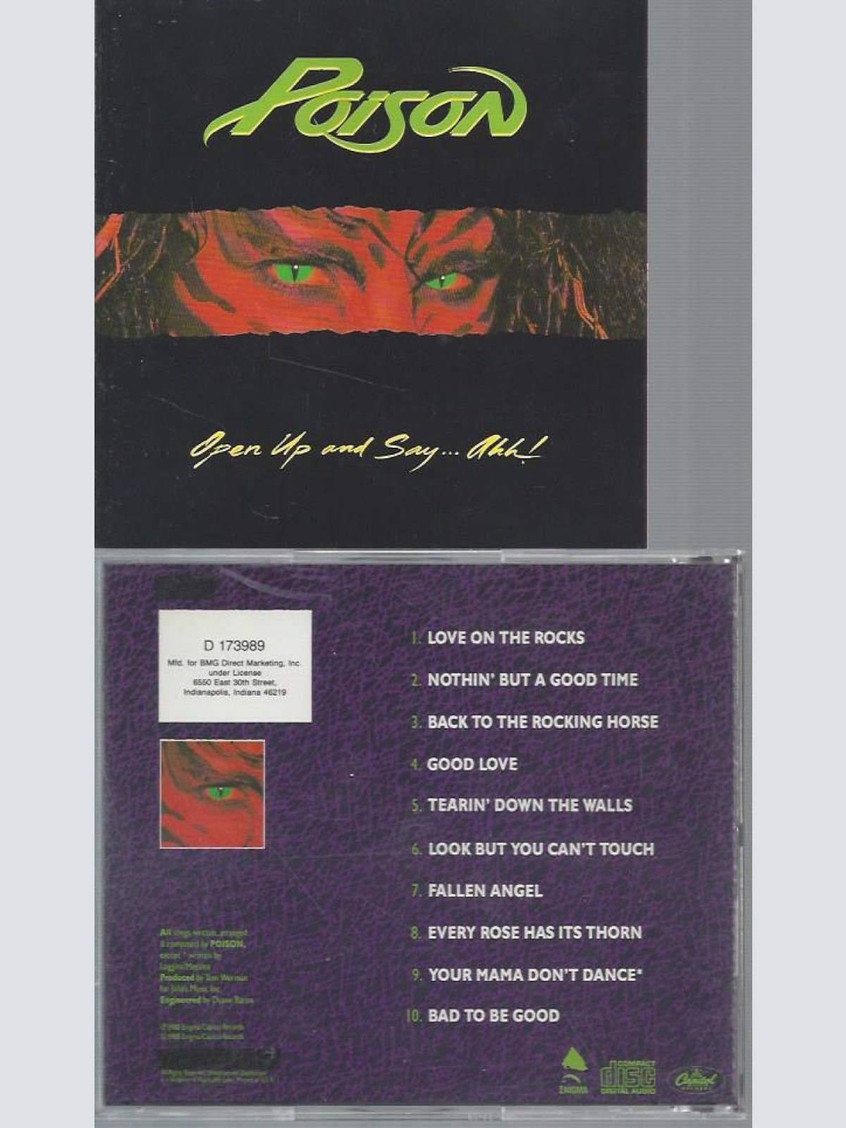 CD--POISON OPEN UP AND SAY AHH // NO BARCODE