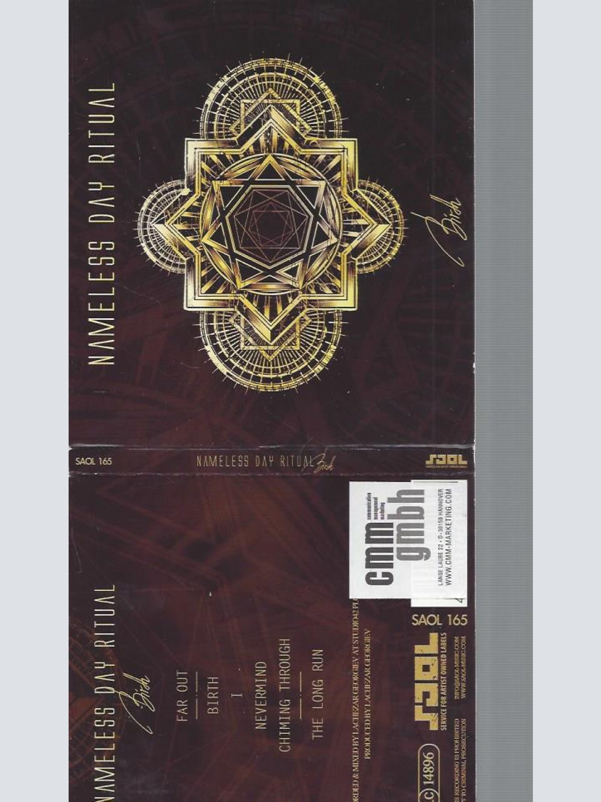 CD--NAMELESS DAY RITUAL BIRTH