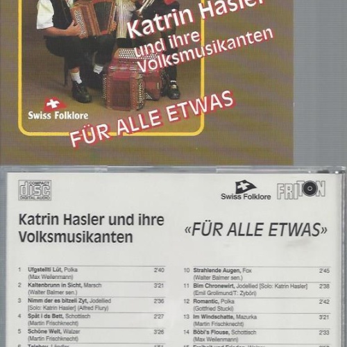 CD--KATRIN HASLER UND IHRE MUSIKANTEN FÜR ALLE ETWAS