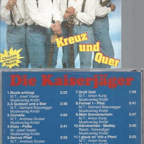 CD--DIE KAISERJÄGER KREUZ UND QUER