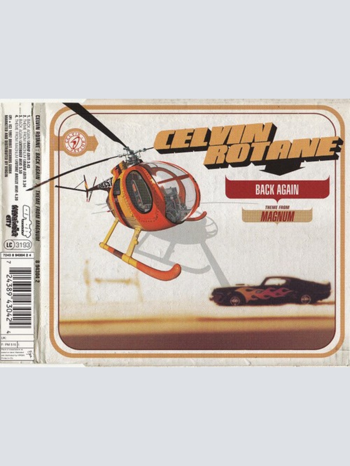 CD, Maxi Celvin Rotane - Back Again / Theme From Magnum