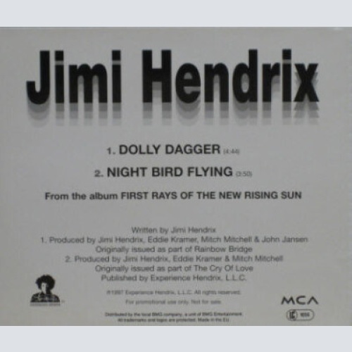 CD, Single, Promo Jimi Hendrix - Dolly Dagger / Night Bird Flying