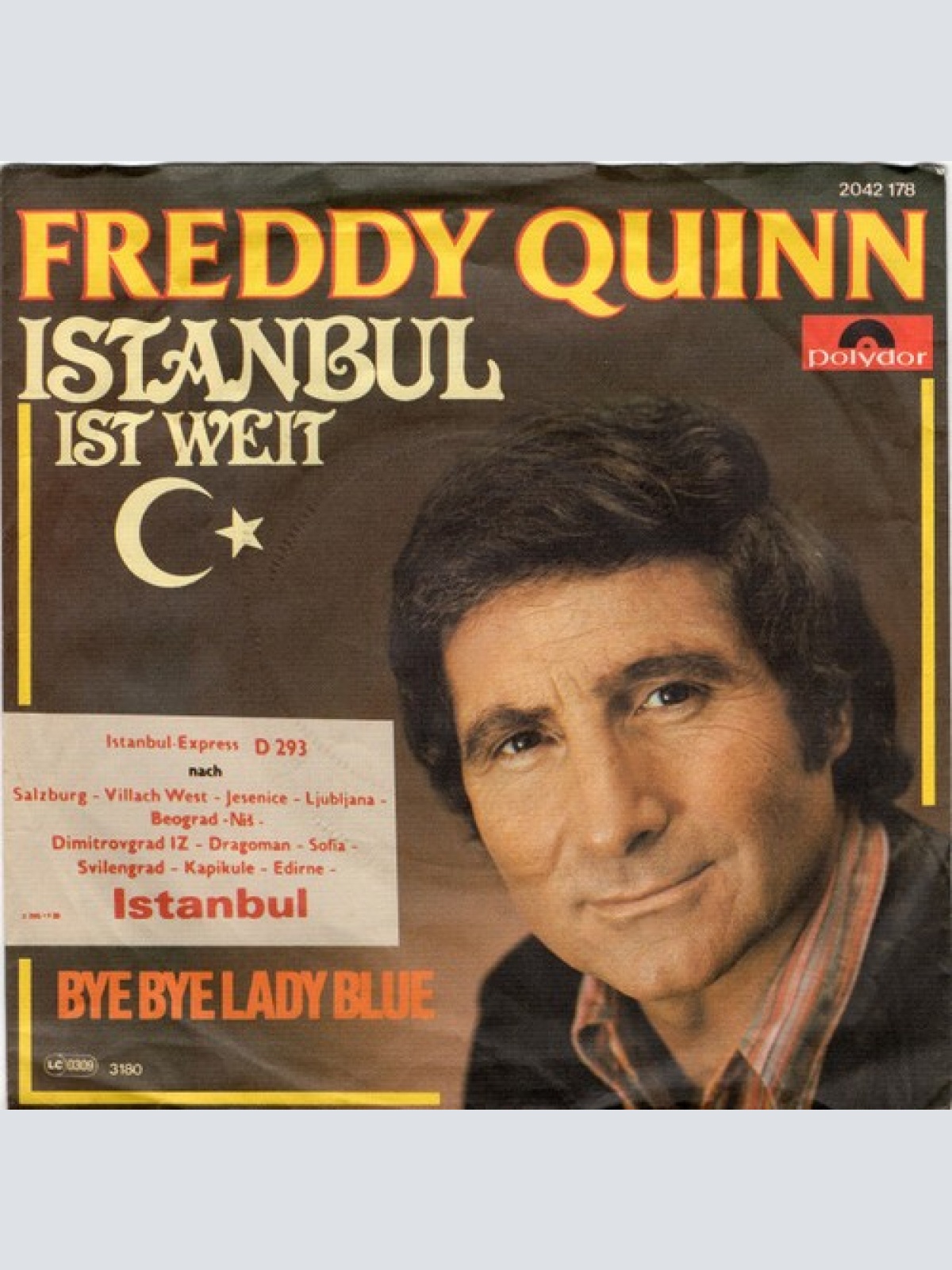 7", Single Freddy Quinn - Istanbul Ist Weit