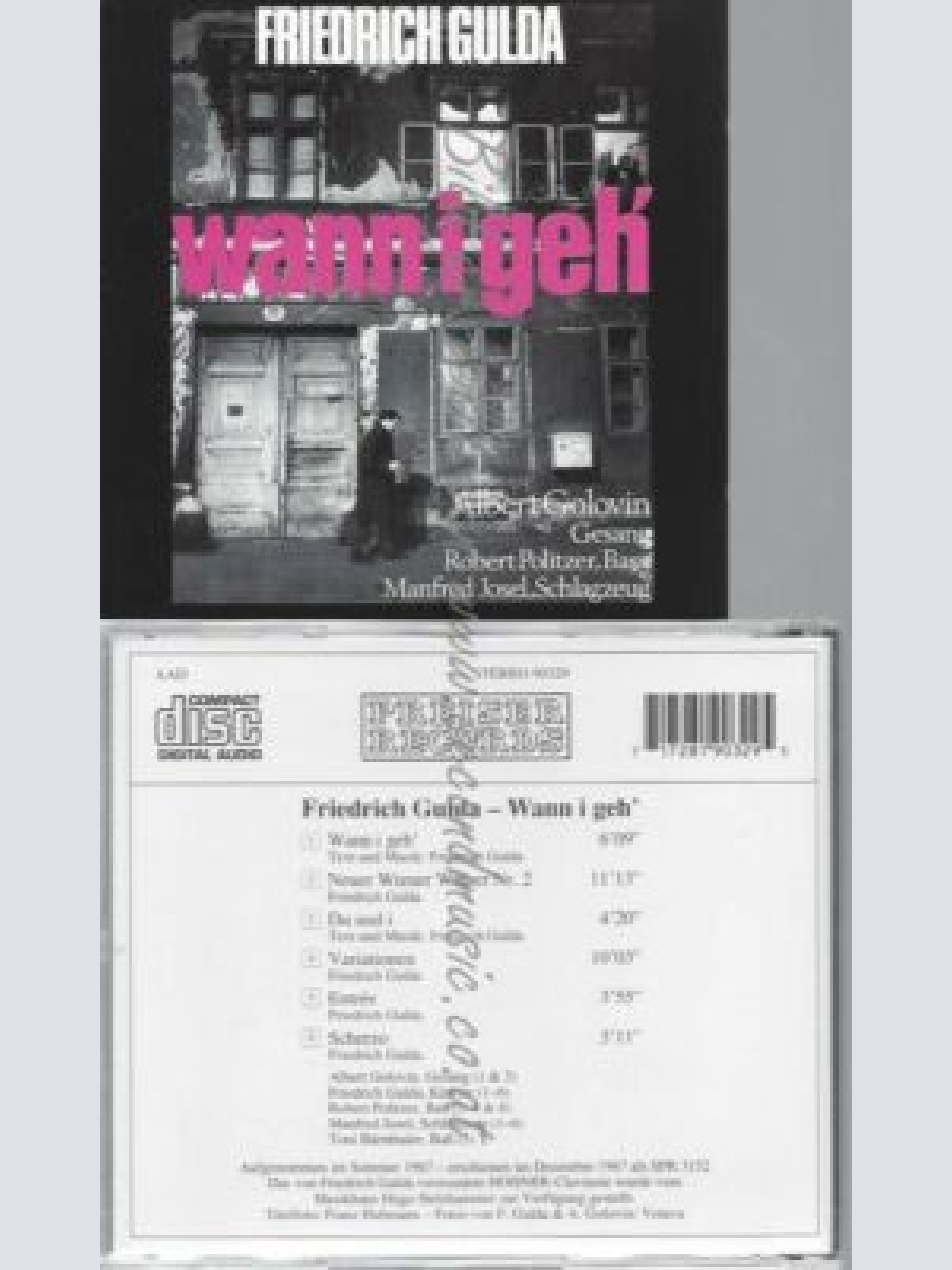CD--FRIEDRICH GULDA UND GULDA,FRIEDRICH | --FRIEDRICH GULDA - WANN I GEH`