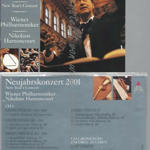 CD--HARNONCOURT, WP,  --NEUJAHRSKONZERT  [ UND BONUS CD] 2001
