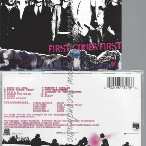 CD--THE PADDINGTONS | --FIRST COMES FIRST