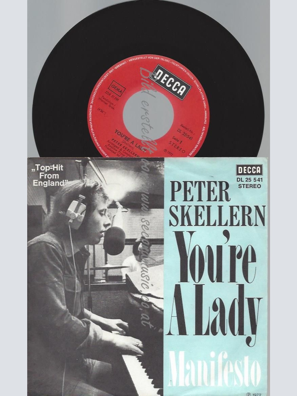 7"  Peter Skellern  You're A Lady
