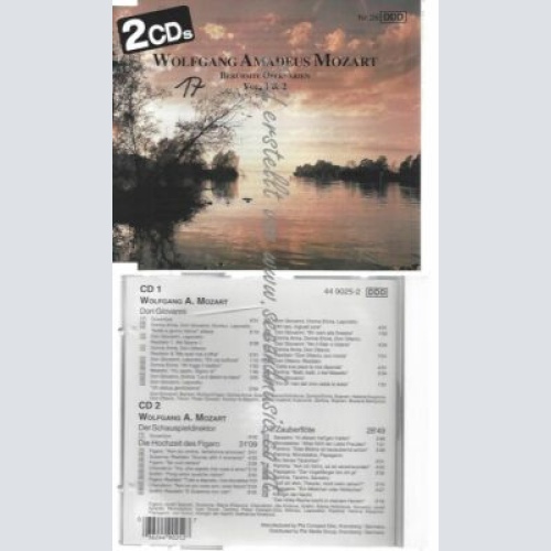 CD--WOLFGANG AMADEUS MOZART--  - BERÜHMTE OPERNARIEN VOL