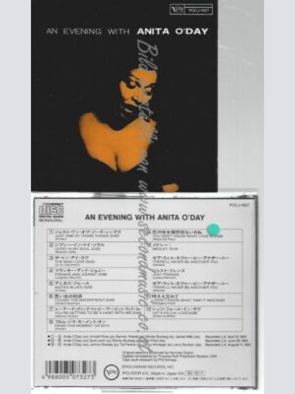 cd-- Anita O'Day – An Evening With Anita O'Day