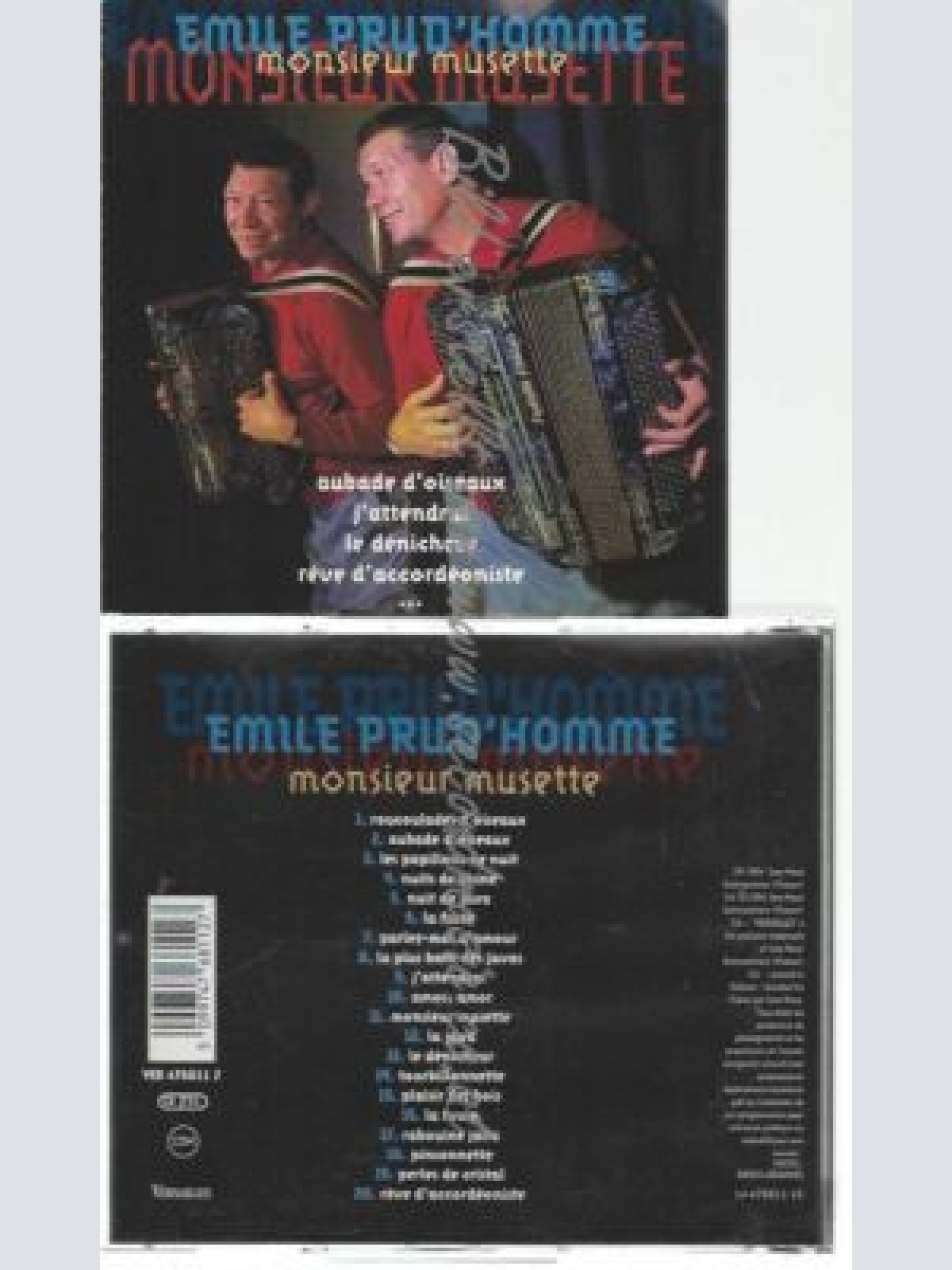 CD--EMILE PRUD'HOMME--    MONSIEUR MUSETTE |
