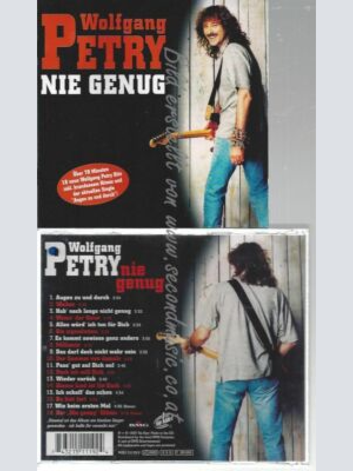 CD--WOLFGANG PETRY--    NIE GENUG