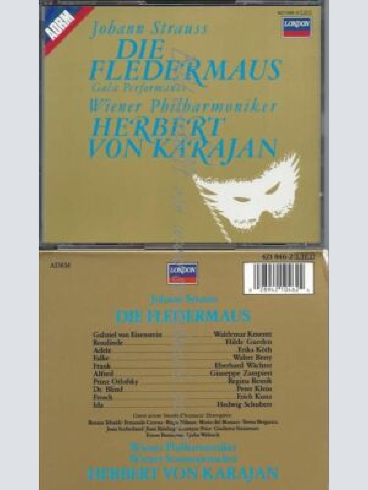 CD--HILDE GÜDEN, ERIKA KÖTH,  | --STRAUSS: DIE FLEDERMAUS (GESAMTAUFNAHME)