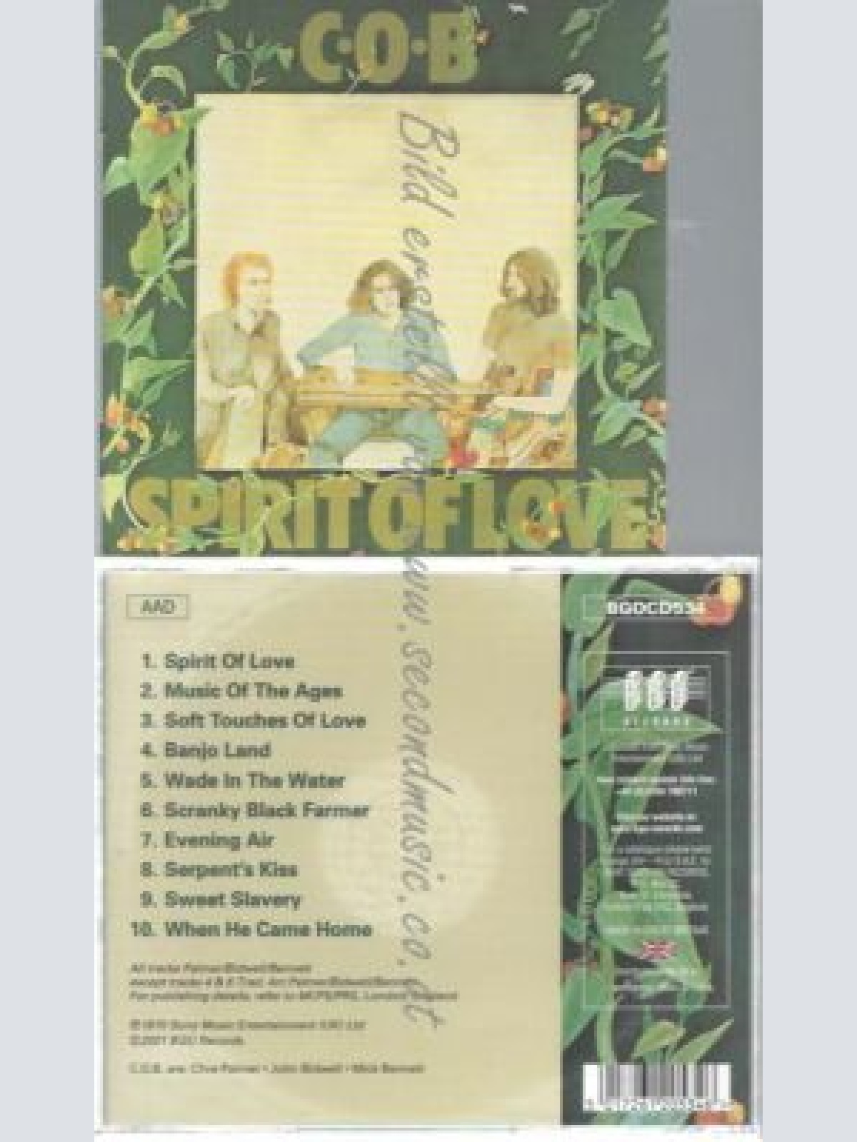 CD-- C.O.B.  Spirit Of Love
