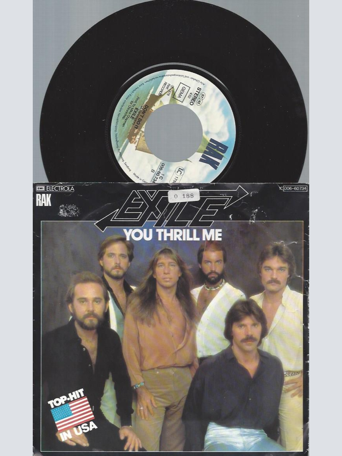 7"   Exile – You Thrill Me