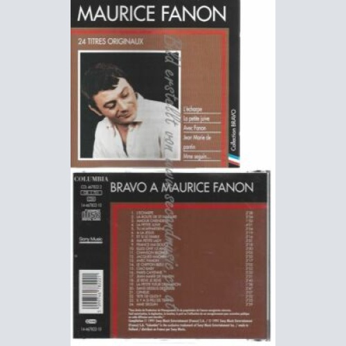 CD--MAURICE FANON--    BRAVO À MAURICE FANON