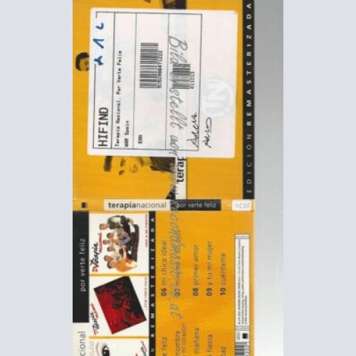 CD--TERAPIA NACIONAL--    POR VERTE FELIZ |