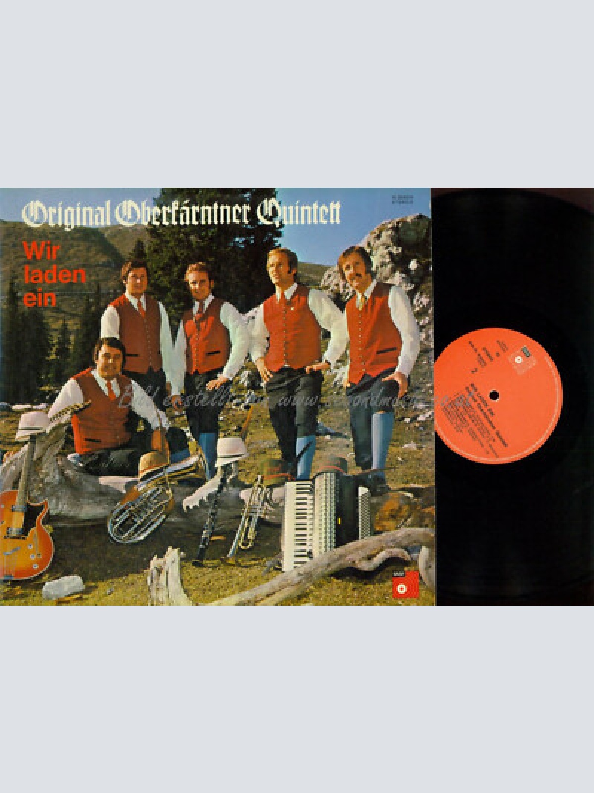 LP  --  Original Oberkärntner Quintett  Wir Laden Ein